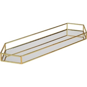Meilleure vente de plateau de table avec miroir en métal pour table de service en gros fabricant de plateau de service avec miroir fait main de nouvelle arrivée - Product Image 6