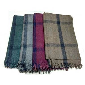 Jeté de couverture doux en laine 100% élégant de luxe de haute qualité personnalisé en gros pour la maison ou un usage cadeau - Product Image 1