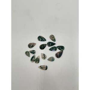 Agate verte naturelle, pierres précieuses en vrac, cabochons entièrement polis, pierres de guérison, disponibles en formes ronde, ovale, goutte d'eau et carrée - Product Image 3