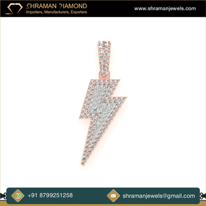 Pendentif personnalisé en or 10 carats plaqué or, diamant de laboratoire glacé, petit pendentif tendance hip-hop, pendentifs fins, breloques - Product Image 2