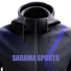 Sweat-shirts à capuche en polyester avec logo personnalisé, prix bas, couleur unie, sweat-shirts décontractés, hauts - Product Image 2