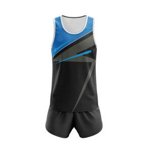 Wholesale Custom Sublimation Printing Sleeveless <b>Track</b> and <b>Field</b> Uniforms Sublimated Design Top and Bottom - Product Image 3