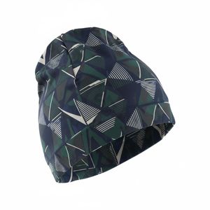 Gorro de Camuflaje Geométrico con Mosaico Oscuro, Gorro de Correr Transpirable, Gorro Térmico de Secado Rápido, Cómodo y Versátil, Unisex - Product Image 1