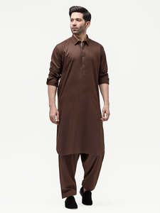Pakistan hommes Salwar Kameez ensemble respirant coton vêtements confortable robe islamique en gros Shalwar Kameez - Product Image 6