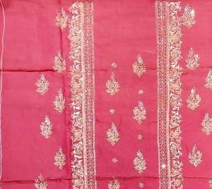 Belle tenue de designer moderne non cousue brodée à la main pour la fête Organza de style traditionnel indien à la mode - Product Image 2