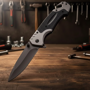 Navaja Plegable de Grado Industrial, Venta Caliente, Hoja de Acero Inoxidable, Mango de Madera, Personalizable OEM, Herramienta para Uso Diario al Aire Libre - Product Image 5