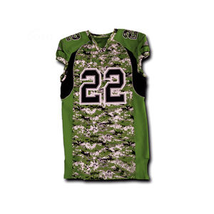 Camiseta Deportiva Personalizada de Fabricante, Camiseta de Fútbol Americano Bordada, Camiseta de Cuello en V para Hombre, Camiseta de Fútbol Americano de Malla Lisa - Product Image 4