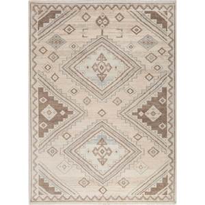 Alfombras de Lana Tejidas a Mano Thyme Ivory, Rectangulares de 9x12, con Patrón Geométrico y Abstracto, Estilo Tabriz, para Sala de Estar, PKWL-1077 - Product Image 1