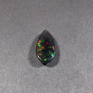 Ópalo negro natural de 16x11 mm, cabujón en forma de pera, 4.95 quilates, piedra preciosa suelta para la fabricación de joyas. - Product Image 4