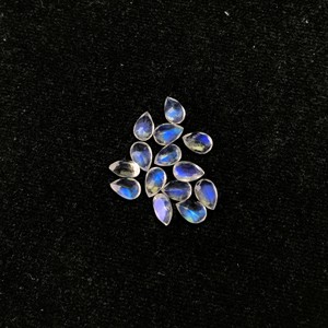 5x7mm naturel arc-en-ciel pierre de lune haut AAA qualité lâche poire à facettes coupe pierre précieuse bleu IGI certifié traité thermiquement en vrac en gros - Product Image 6