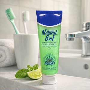 Natural Fluoride Free Chemical <b>Toothpaste</b> Sensitive Teeth Relief Deep Cleaning Whitening Fresh Breath Mint Lime Oral Care 100g - Product Image 5