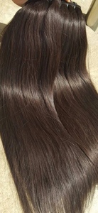 ผมต่อที่บริสุทธิ์จากธรรมชาติอินเดียเรมี่ธรรมชาติผ้าไหมสีดำเนื้อตรงสามารถย้อมได้ - Product Image 4