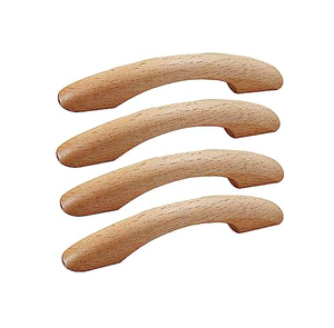 Poignée de porte en bois pour armoire de porte en bois Poignées de porte et de fenêtre Design graphique avec produit de vente - Product Image 1