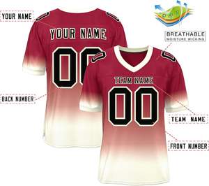 Personalizado Clubwear Streetwear Camisetas de fútbol americano Ropa deportiva Urbana Secado rápido Transpirable Malla de poliéster Sublimación Logotipo del equipo - Product Image 6