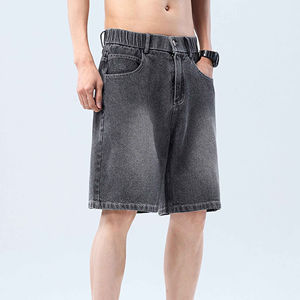 Short en jean vintage taille moyenne OEM pour hommes, streetwear d'été confort quotidien, mode décontractée, conçu par un fabricant pakistanais - Product Image 2