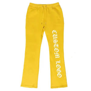 กางเกงวอร์มขาบานสำหรับผู้ชายมาใหม่ออกแบบได้ตามต้องการกางเกงวิ่งจ็อกเกอร์แบบเรียงซ้อนแบบหนาพร้อมพิมพ์พัฟแบบลำลอง - Product Image 2