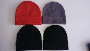 Invierno mujeres hombres venta al por mayor lana de Cachemira gorros de punto Skully logotipo personalizado clásico rayas Unisex liso gorro de punto personalizado - Product Image 6