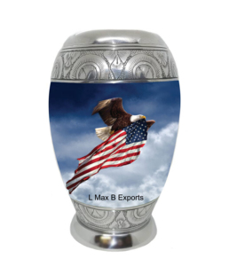 Hermosa playa puesta de sol cremación urna cenizas para adultos bolsa de terciopelo gratis Metal Memorial Funeral suministro decoración hermoso Metal adulto - Product Image 4