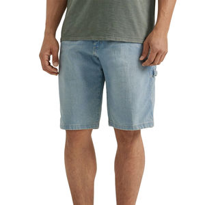 Pantalones cortos de mezclilla lavados con ácido para hombre con ajuste personalizado Servicio OEM Impresión de Etiquetas bordadas Opciones de marca personal Pedido al por mayor - Product Image 1