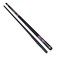 Queue de billard de piscine en fibre de verre haut de gamme 1/2 split 11,5 mm/12,5 mm Queue de billard neuf boules avec extension en acier inoxydable professionnelle