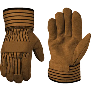 Guantes DE SEGURIDAD DE CUERO dividido de piel de vaca de grado Premium XL Guantes DE TRABAJO resistentes suaves y cómodos Protección de jardín de algodón Trabajadores - Product Image 3