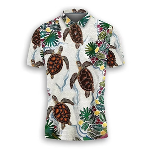 Camisa de tortuga marina de estrella de mar para hombre, ropa informal unisex, camisa de manga corta de secado rápido para verano para mujer - Product Image 3