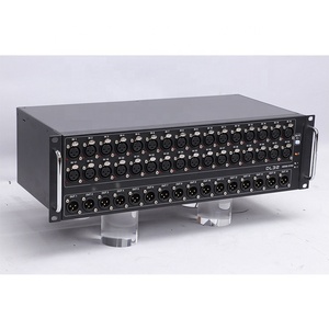 DL32 Digital Stage Box 32 <span class=keywords><strong>Input</strong></span> 16 <span class=keywords><strong>Output</strong></span> USB Audio Console Mixer 32 Pre-amplifier Mikrofon Bahan Logam untuk Panggung Musik - Product Image 4