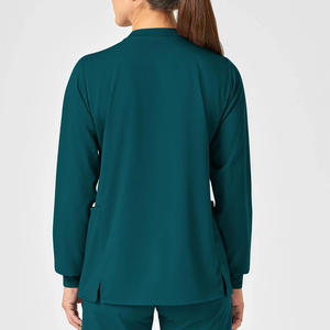 Chaqueta de fregado para mujer, chaqueta de manga larga profesional personalizable, chaqueta uniforme transpirable ligera para personal sanitario - Product Image 5