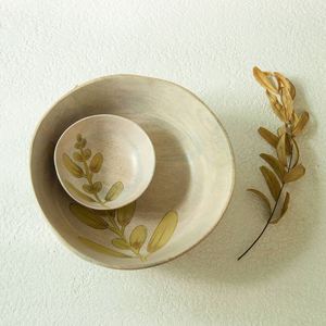 Nueva tendencia Ensalada amarilla Cuenco de madera para servir Único Hecho a mano India Venta caliente Comprador comercial Hotel Restaurante Venta al por mayor - Product Image 3