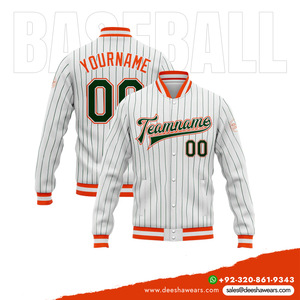 Team <b>Baseball</b> <b>Bomber</b> <b>Jacket</b> Deesha Wears 100% Polyester Lightweight Warm Athletic Outerwear Moisture Wicking Quick Dry for - Product Image 6