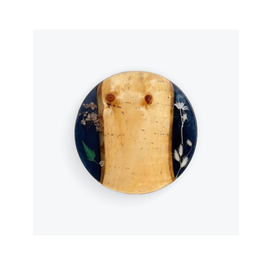 Organizador giratorio redondo de resina de madera Lazy Susan Lazy para esquina gabinete de cocina encimera forma redonda azul oscuro - Product Image 6