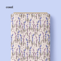 Tissu imprimé numérique en voile 100% coton, motifs nœuds et fleurs, vente en gros, faible MOQ, commande personnalisée