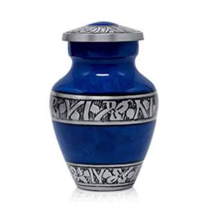 Artesanías indias, acabado dorado con estampado de pata, recuerdo de latón, urnas de cremación, superventas, recuerdos funerarios de Metal - Product Image 6