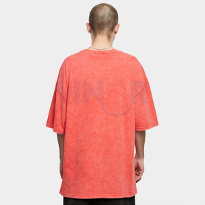 Camiseta Vintage de 100% algodón con lavado ácido y logotipo personalizado, camiseta Unisex de gran tamaño para hombres y mujeres, manga larga antiarrugas, Unisex Vintage - Product Image 2