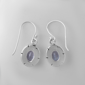 Fabulous Design 925 <b>Sterling</b> <b>Silver</b> <b>Drop</b> <b>Earrings</b> Vintage Style Blue Topaz Gemstone For Party Wear By Women & Girls Fine Jewelry - Product Image 5