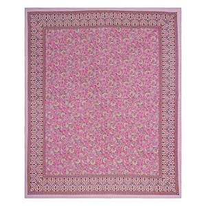 Fuchsia Pink Floral Printed <b>King</b>-<b>Size</b> Double Bedsheet 2 Pillow Covers 3-Piece Set Cotton Flat Bed <b>Sheet</b> for Home Use (ADB1476) - Product Image 4