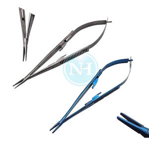 Portaagujas Castroviejo Recto con Bloqueo para Sutura Oftálmica y Microquirúrgica - Product Image 2