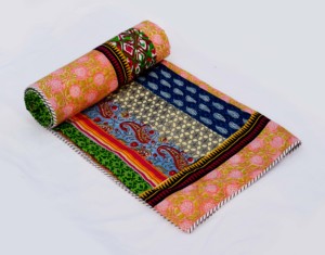 Ấn Độ Tay Khối In Hình Vuông Bông Có Thể Đảo Ngược Bộ Đồ Giường Comforter Kinf Kích Thước Comforter Bé Mền Comforter Trang Trí Nội Thất - Product Image 6