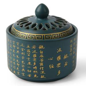 Brûleur d'encens antique avec poignée Prières Brûleur d'encens décoratif en bois de santal d'intérieur pour désodorisant - Product Image 6