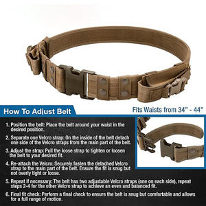 Cinturón Táctico Utilitario de Último Diseño, Calidad Media, Hebilla de Plástico Ajustable, Ligero, Se Acepta Paquete Personalizado, Cinturón de Servicio - Product Image 5