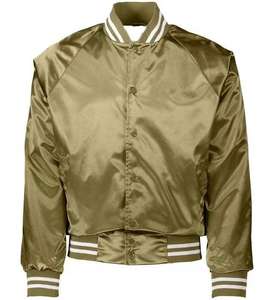Veste en satin de qualité supérieure, vente chaude, veste en satin de soie, logo personnalisé, veste en satin pour homme - Product Image 6
