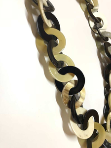 สร้อยคอแบบโซ่ฮอร์นที่มีคุณภาพดีที่สุดสร้อยคอฮอร์นทำมือธรรมชาติทำด้วยมือโดยแฟชั่นเรืองแสง - Product Image 2
