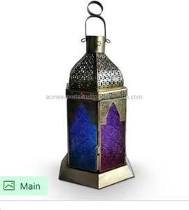 Lanterne en bois et verre avec poignée Bougeoir carré élégant pour décor d'éclairage de maison ou de jardin élégant - Product Image 4