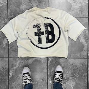 Camiseta de lavado ácido de alta calidad, camisetas ajustadas con estampado de pantalla de tendencia de alta calidad para hombres, camisetas de manga corta al por mayor para hombres - Product Image 4