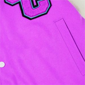 Chaqueta Varsity de Béisbol Unisex Personalizada de Alta Calidad, con Letras Bordadas, de Lana Chenille, Reversible, Transpirable y Ecológica para Invierno - Product Image 3