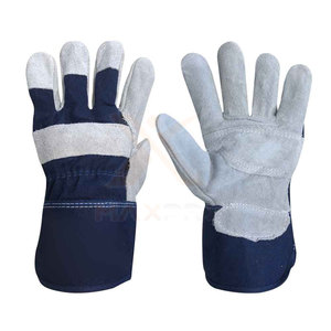 Comfortable Anti-Cut Leather Working Gloves Fireproof & Waterproof Safety Cuff Unisex Custom Made Low MOQ - Product Image 1