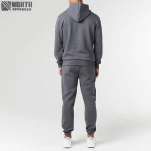 Trajes de chándal acampanados informales con cordón para hombre al por mayor, ropa cómoda y ligera para correr con cremallera, cantidad a granel de talla grande - Product Image 4