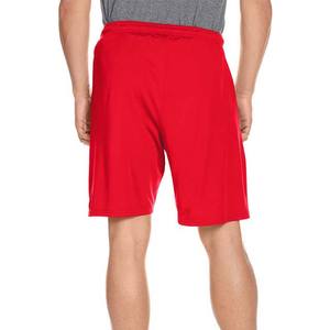Pantalones cortos deportivos de alta calidad para hombre, pantalones cortos de gimnasio con cintura elástica informal con patrón para baloncesto, correr, precio al por mayor, Color rojo - Product Image 3