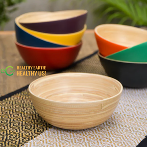 LA MEJOR VENTA de cuencos de bambú hilado, cuencos de fibra de bambú personalizados, cuencos de ensalada de bambú, cuencos de bambú naturales de Eco2go Vietnam - Product Image 3