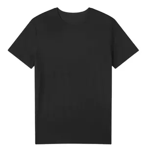 Basileia Micro Modal Stretch Preto Unisex Rua Moda Slim Fit Algodão T-shirt